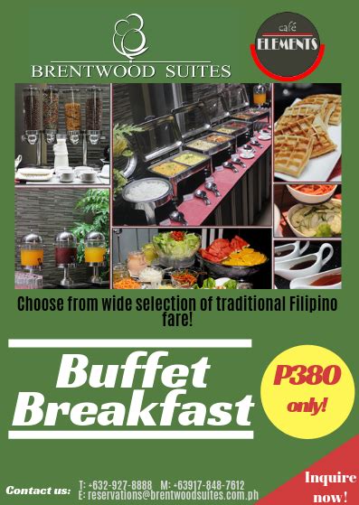 brentwood suites breakfast buffet.